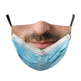 Maxbell Prank Face Mask Reusable Adjustable Prank Bandanas Fashion Scarf for Adult /