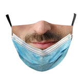 Maxbell Prank Face Mask Reusable Adjustable Prank Bandanas Fashion Scarf for Adult /