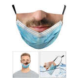 Maxbell Prank Face Mask Reusable Adjustable Prank Bandanas Fashion Scarf for Adult;