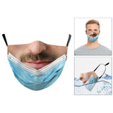 Maxbell Prank Face Mask Reusable Adjustable Prank Bandanas Fashion Scarf for Adult;
