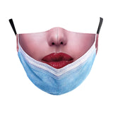 Maxbell Prank Face Mask Reusable Adjustable Prank Bandanas Fashion Scarf/ for Adult