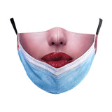 Maxbell Prank Face Mask Reusable Adjustable Prank Bandanas Fashion Scarf/ for Adult