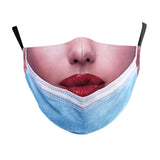 Maxbell Prank Face Mask Reusable Adjustable Prank Bandanas Fashion Scarf/ for Adult