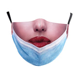 Maxbell Prank Face Mask Reusable Adjustable Prank Bandanas Fashion Scarf/ for Adult