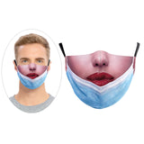 Maxbell Prank Face Mask Reusable Adjustable Prank Bandanas Fashion Scarf/ for Adult