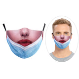 Maxbell Prank Face Mask Reusable Adjustable Prank Bandanas Fashion Scarf/ for Adult