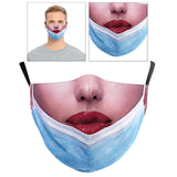 Maxbell Prank Face Mask Reusable Adjustable Prank Bandanas Fashion Scarf/ for Adult