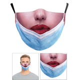 Maxbell Prank Face Mask Reusable Adjustable Prank Bandanas Fashion Scarf/ for Adult