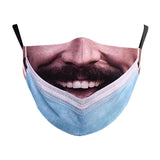 Maxbell Prank Face Mask Reusable Adjustable Prank Bandanas Fashion Scarf for Adult .