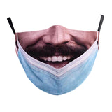 Maxbell Prank Face Mask Reusable Adjustable Prank Bandanas Fashion Scarf for Adult .