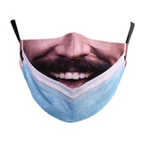 Maxbell Prank Face Mask Reusable Adjustable Prank Bandanas Fashion Scarf for Adult;