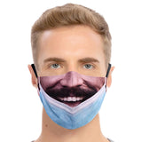 Maxbell Prank Face Mask Reusable Adjustable Prank Bandanas Fashion Scarf for Adult;