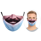 Maxbell Prank Face Mask Reusable Adjustable Prank Bandanas Fashion Scarf for Adult .