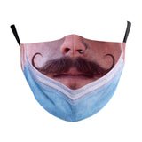 Maxbell Prank Face Mask Reusable Adjustable Prank Bandanas Fashion Scarf for Adult .