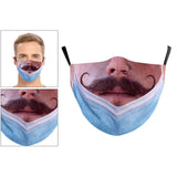 Maxbell Prank Face Mask Reusable Adjustable Prank Bandanas Fashion Scarf for Adult .