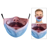 Maxbell Prank Face Mask Reusable Adjustable Prank Bandanas Fashion Scarf for Adult .