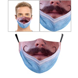 Maxbell Prank Face Mask Reusable Adjustable Prank Bandanas Fashion Scarf/ for Adult