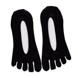 Maxbell 2pairs Women FIVE FINGER SOCKS with Silicone Pad Toe Sock Invisible Low Cut