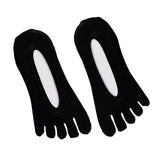 Maxbell 2pairs Women FIVE FINGER SOCKS with Silicone Pad Toe Sock Invisible Low Cut