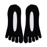 Maxbell 2pairs Women FIVE FINGER SOCKS with Silicone Pad Toe Sock Invisible Low Cut