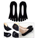Maxbell 2pairs Women FIVE FINGER SOCKS with Silicone Pad Toe Sock Invisible Low Cut