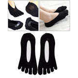 Maxbell 2pairs Women FIVE FINGER SOCKS with Silicone Pad Toe Sock Invisible Low Cut