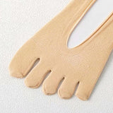 Maxbell 2pairs Women FIVE FINGER SOCKS with Silicone Pad Toe Sock Invisible Low Cut