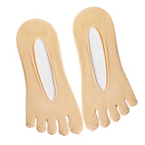 Maxbell 2pairs Women FIVE FINGER SOCKS with Silicone Pad Toe Sock Invisible Low Cut