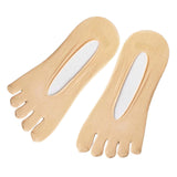 Maxbell 2pairs Women FIVE FINGER SOCKS with Silicone Pad Toe Sock Invisible Low Cut