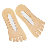 Maxbell 2pairs Women FIVE FINGER SOCKS with Silicone Pad Toe Sock Invisible Low Cut