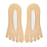 Maxbell 2pairs Women FIVE FINGER SOCKS with Silicone Pad Toe Sock Invisible Low Cut
