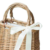 Maxbell 2xBeach Bag SRattan Purse Tote Holiday Travel Storage Busket Handbag Rectangle