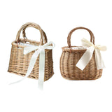 Maxbell 2xBeach Bag SRattan Purse Tote Holiday Travel Storage Busket Handbag Rectangle