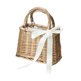 Maxbell 4xBeach Bag SRattan Purse Tote Holiday Travel Storage Busket Handbag Rectangle