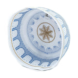 Maxbell 3xIslamic Muslim Mens Prayer Kufi Hat Skull Cap Turkish Namaz Topi Blue