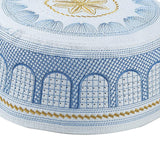 Islamic Muslim Mens Prayer Kufi Hat Skull Cap Turkish Namaz Topi Blue