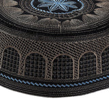 Maxbell 3xIslamic Muslim Mens Prayer Kufi Hat Skull Cap Turkish Namaz Topi Black