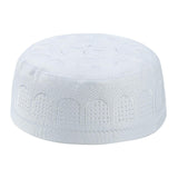 Islamic Muslim Mens Prayer Kufi Hat Skull Cap Turkish Namaz Topi White