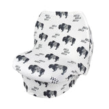 Maxbell Soft Stroller Cover Baby Carrier Breastfeeding Canopy Scarf Ink Cow