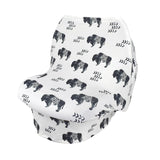 Maxbell Soft Stroller Cover Baby Carrier Breastfeeding Canopy Scarf Ink Cow