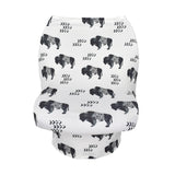 Maxbell Soft Stroller Cover Baby Carrier Breastfeeding Canopy Scarf Ink Cow