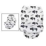 Maxbell Soft Stroller Cover Baby Carrier Breastfeeding Canopy Scarf Ink Cow