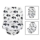 Maxbell Soft Stroller Cover Baby Carrier Breastfeeding Canopy Scarf Ink Cow