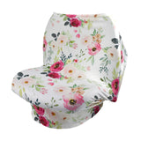 Maxbell Soft Stroller Cover Baby Carrier Breastfeeding Canopy Scarf Flower 2