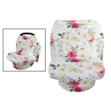 Maxbell Soft Stroller Cover Baby Carrier Breastfeeding Canopy Scarf Flower 2