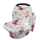 Maxbell Soft Stroller Cover Baby Carrier Breastfeeding Canopy Scarf Flower 2