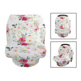 Maxbell Soft Stroller Cover Baby Carrier Breastfeeding Canopy Scarf Flower 2