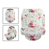 Maxbell Soft Stroller Cover Baby Carrier Breastfeeding Canopy Scarf Flower 2