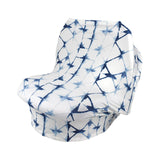 Maxbell Soft Stroller Cover Baby Carrier Breastfeeding Canopy Scarf Blue