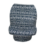 Maxbell Soft Stroller Cover Baby Carrier Breastfeeding Canopy Scarf Blue White Strip